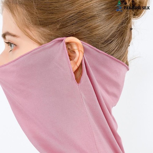 Capa de montar de manga larga de verano con máscara facial envoltura solar de seda para mujer - Imagen 3 de 18