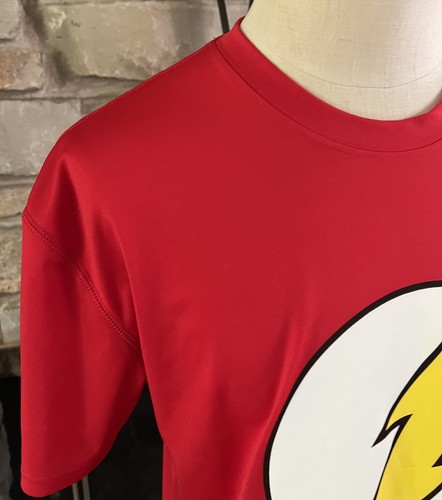 DC Comics das FLASH Logo rot T-Shirt Größe XL Big Bang Dri-Fit Soft & Light A1 - Bild 2 von 8