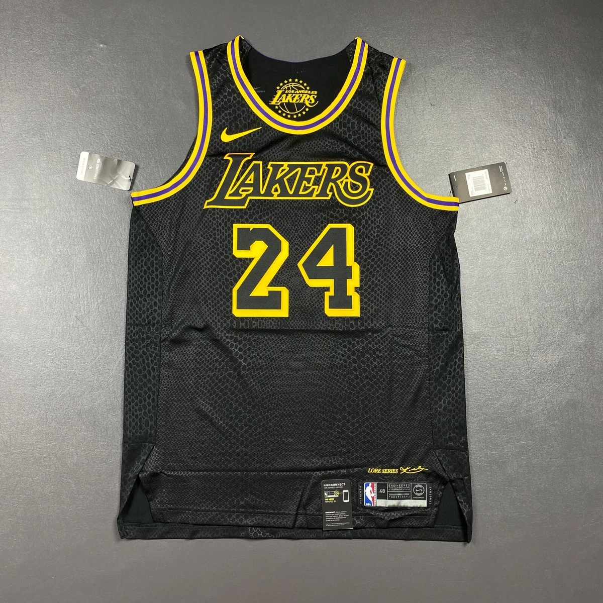 100 Authentic Kobe Bryant Nike Lakers Lore Series Black Mamba