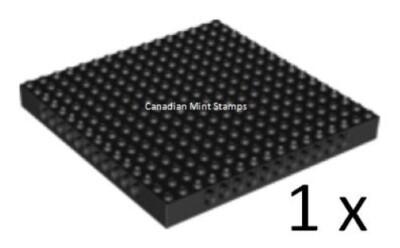 New Lego 1x Black Technic, Brick 16 x 16 x 1 1/3 with Holes 65803