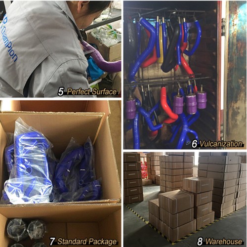 For 2004-2005 Suzuki Twin Peaks 700 4X4 Silicone Coolant Radiator Hose Kit BLUE - Picture 10 of 10