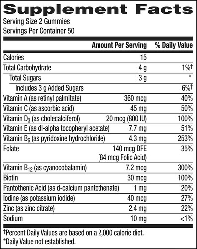NEW Centrum Men's Multivitamin Gummies, Tropical Fruit Flavors 100 Count - Picture 2 of 4
