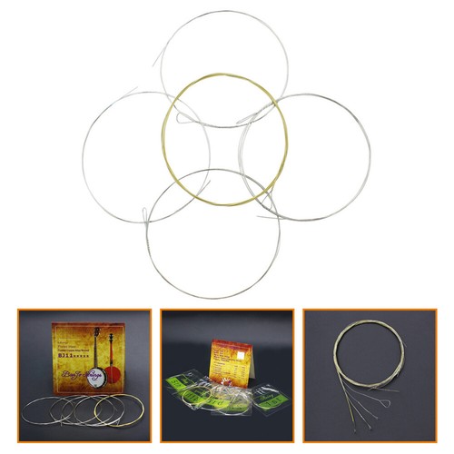 5 Pcs Coated Strings Banjo Instrument Accessories Kit for Beginners - Imagen 11 de 12
