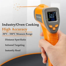Digital Laser Infrared Thermometer Gun Grill Temperature Oven Cooking Kitchen IR