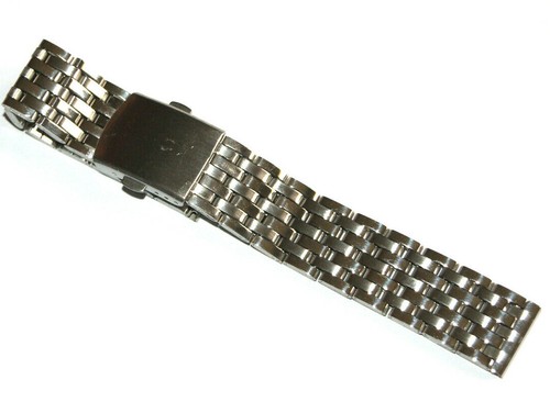Bracelet de Montre gris Remplacement acier inoxydable 18-20-22 mm réparation - Picture 3 of 10