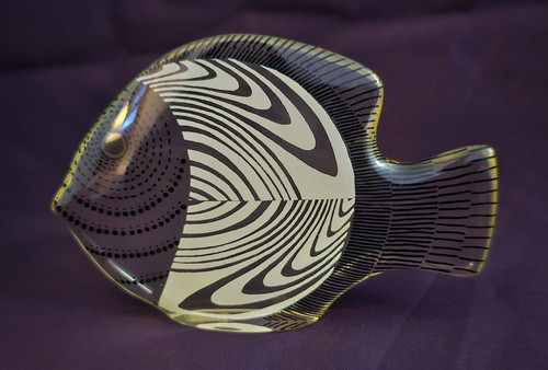 1970s BRAZIL MCM VINTAGE ABRAHAM PALATNIK LUCITE FISH SCULPTURE Acrylic Figure - Picture 1 of 5