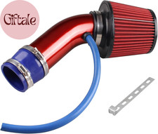 3 Inch Cold Air Intake Kit 76mm Universal Aluminum Intake Pipe Blue