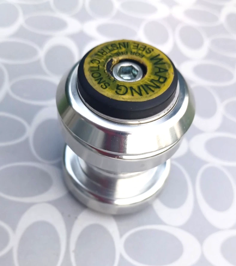 Auriculares AHEADSET Cane Creek 1 pulgada sin rosca rodamientos de cartucho sellados plateados B Foto 2 de 4