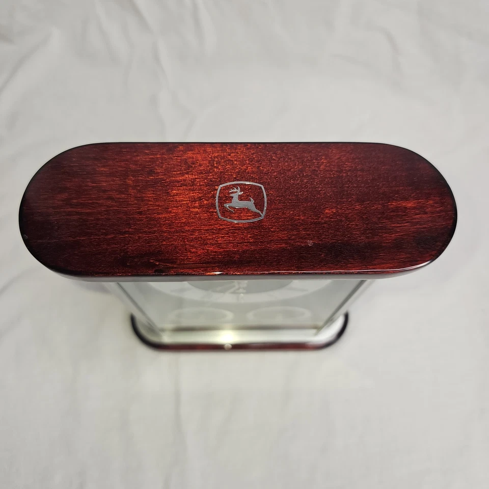 John Deere Bulova Belvedere Ejecutivo Escritorio Abrigo Reloj Estación Meteorológica B7590 Foto 2 de 4