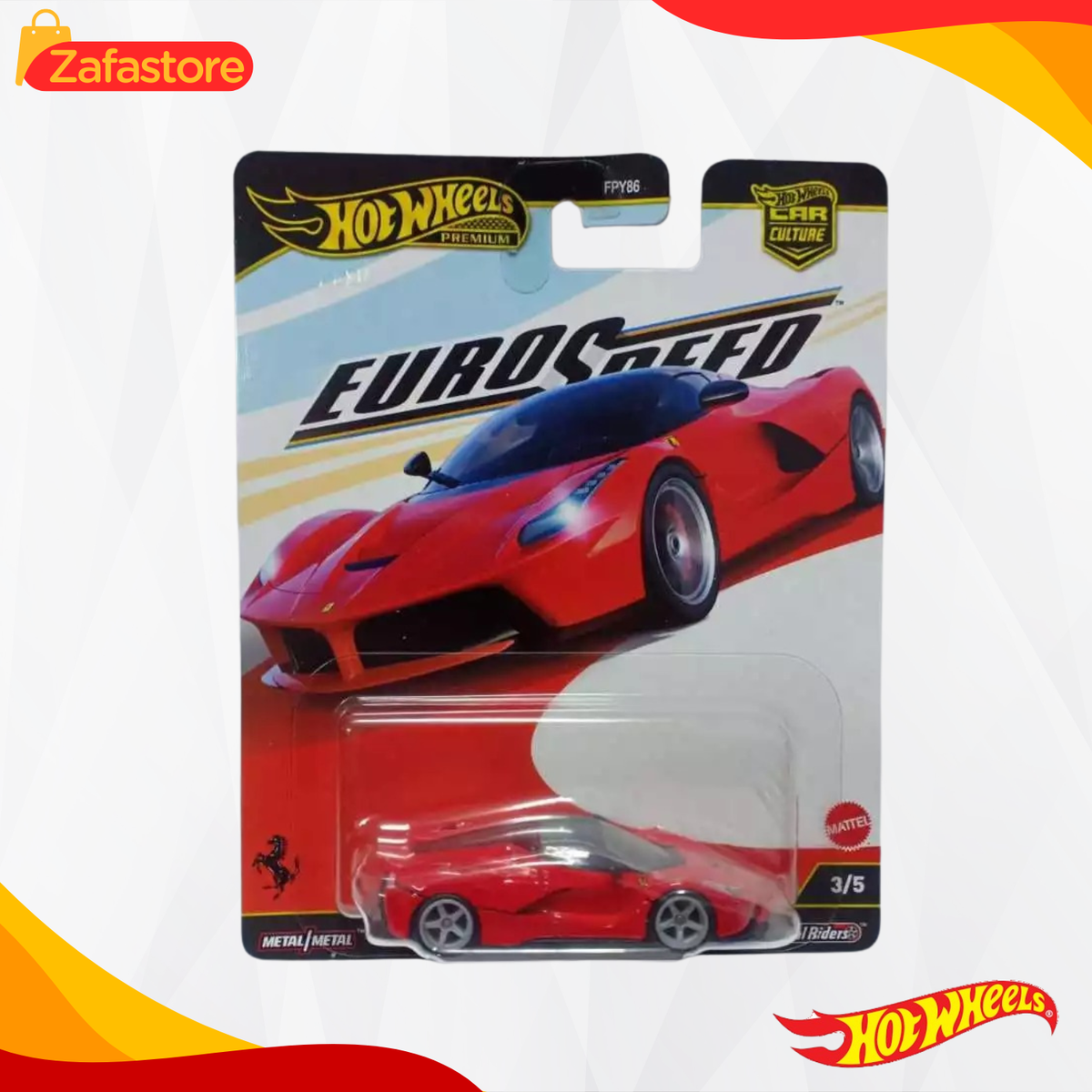Hot Wheels Premium LaFerrari Red Euro Speed 2025 In-Stock New