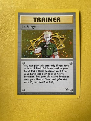 lt surge pokemon card value Pokémon TCG Lt. Surge Lt. Surge Holo Rare Holo 17/132
