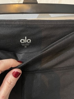 ALO High Waisted Yoga Legging Black Size xSmall RN # 87370 for