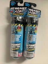 Lot Of 2 Mr Beast Lab Swarms Test Tube Mystery Micro Beasts Alpha Series