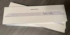 Apple Magic Keyboard with Numeric Keypad MQ052LL/A - White, New Sealed