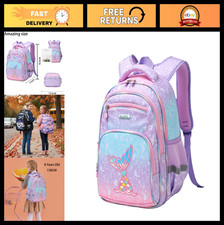 Lightweight Waterproof School Backpack for Kids, Large Capacity, Fun Prints, 16