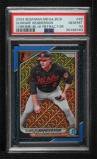 2024 Bowman Mega Box Chrome Blue Mojo Refractor /150 Gunnar Henderson PSA 10 g6p