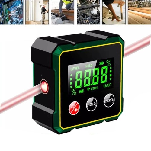 Magnetic Digital Angle Finder With Electronic Laser Gauge Protractor Inclinomete - Picture 4 of 14