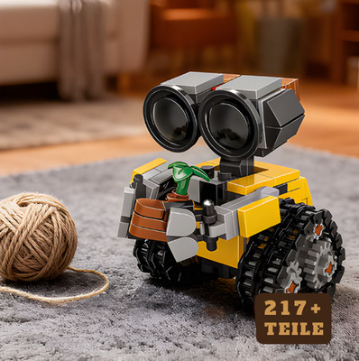 Klemmbausteine Wall-E, Baustein Set, Süßer Roboter, Film, Geschenk, Dekoration