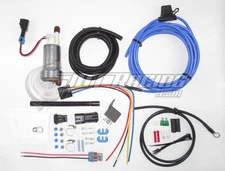 Walbro/TI F90000274 450lph Fuel Pump w/ Install Kit & Rewire Kit E85 Compatible