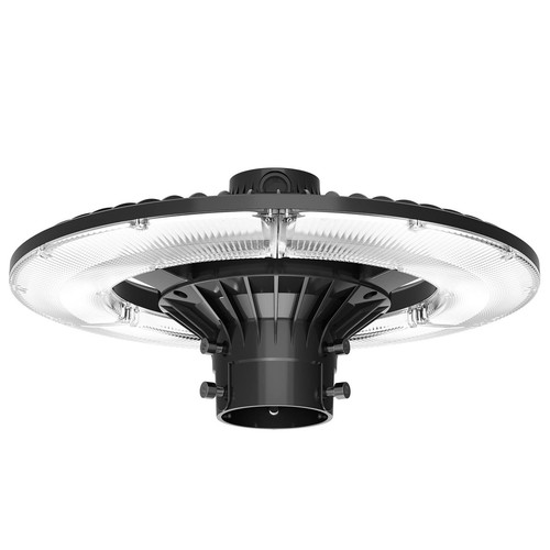 LED Post Top Light Outdoor, 150W Dusk to Dawn Circular Area Light Pole Fixtures - Picture 14 of 21