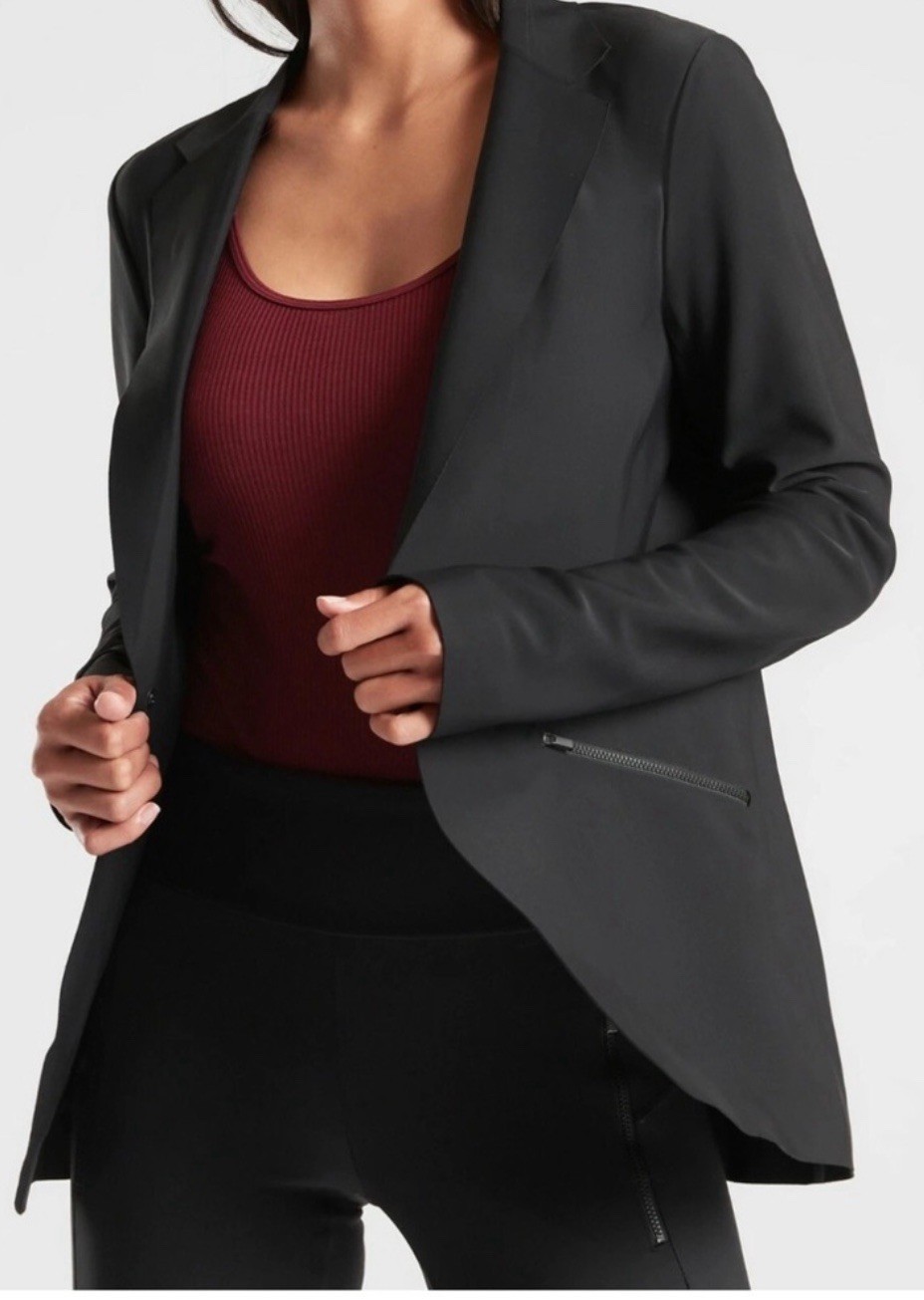 Athleta Interstellar Blazer snap button closure, … - image 2
