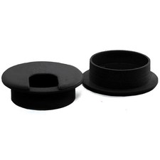 2pcs 2 Inch Desk Wire Cord Cable Grommets Hole Cover for 2 inches, Black-2Pcs