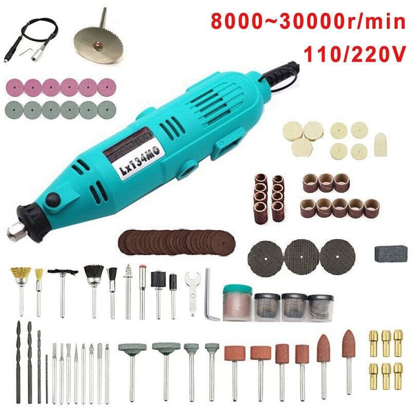 110V/220V Mini Variable Rotary Drill Grinder Pen Tool Kit Electric Speed Grinder