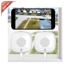 Advanced 3MP Window Security Cameras - 24/7 Monitoring & Motion Alerts - 2 Pack