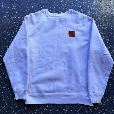 Tom Sachs McDonalds Equipment Crewneck Sweatshirt White Mens Size Medium 2022