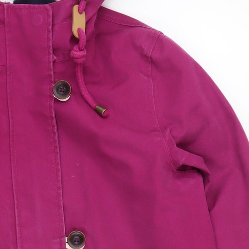 Joules Damen Regenmantel rosa Größe 8 mit Kapuze wasserdicht - Bild 8 von 12