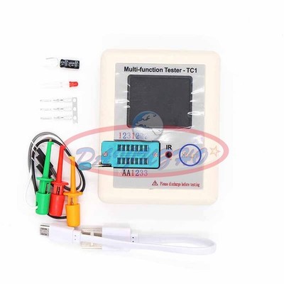 Transistor Multifunction Tester Diodes Full Color Graphics LCD Display LCR - TC1