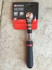 Facom 1/2in. Drive Pear Head Extendable Ratchet, Dust-proof Head  - SXL.161 NEW