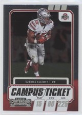 2021 Panini Contenders Draft Picks Campus Ticket Ezekiel Elliott #50 0d9o