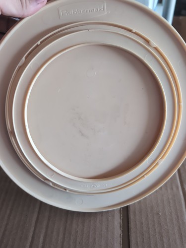 NEW VTG Rubbermaid Single Layer Spice Turntable Spinner Almond #2926 10 1/2 Inch - Picture 9 of 9