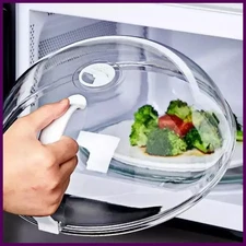 Microwave Food Cover Plastic Microwave Plate Cover Steam Vent Splatter Lid Dish