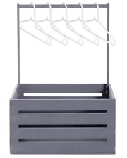 Wooden Baby Shower Crate Closet, Wood Hamper New Baby Gift Basket with Handle...