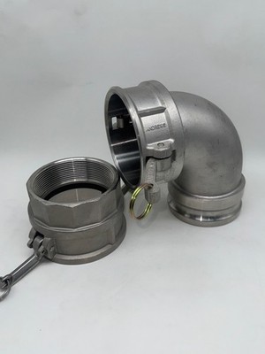 Andrews/Dixon Valves 400DA-90SS 90° Camlock Elbow Fitting, 4''