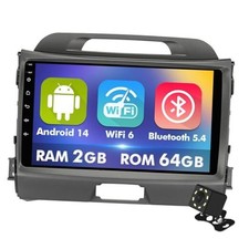 9 Inch IPS Touchscreen Android 14 Car Stereo for KIA Sportage 3 2010-2016 with