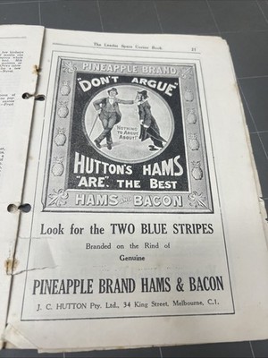 VINTAGE BOOKLET THE LEADER SPARE CORNER ADVERTISE MELBOURNE 1900 RECIPE ROBUR