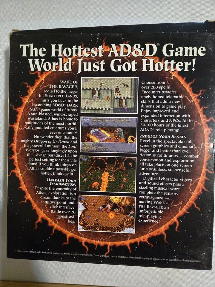 Dark Sun Wake of the Ravager - Roleplaying Game - SSI - 1994 - PCCD - Big Box - Image 2 of 4