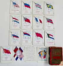Antique c1900 Educational Card Game FLAGS of the World CINCINNATI GAME CO. 1111
