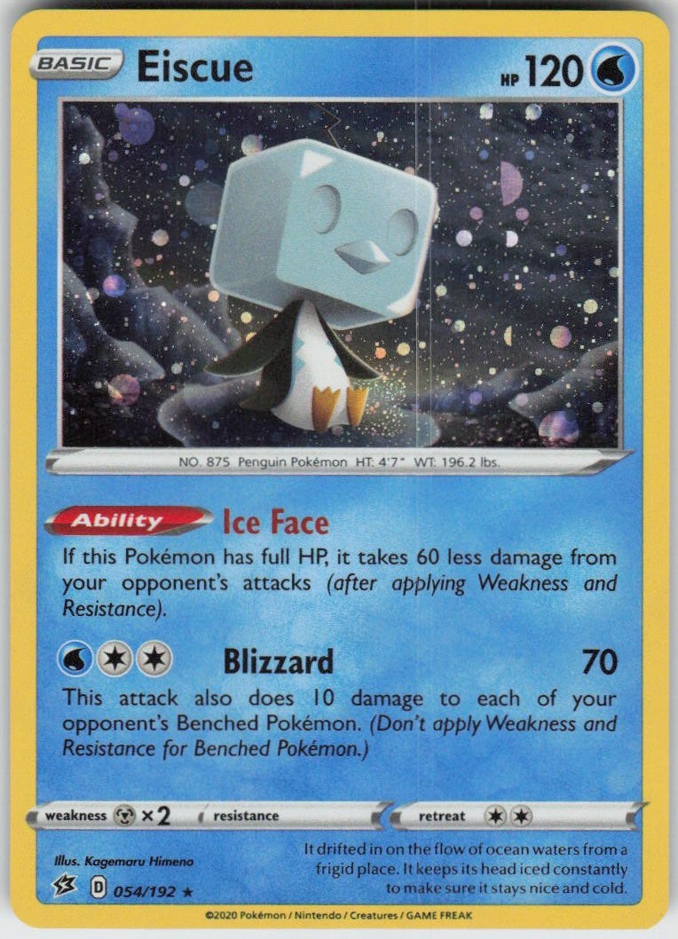 Holo Eiscue 054/192 Holo Rare Miscellaneous Cards & Products Near Mint