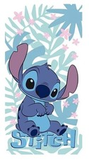 Disney Stitch Towel Lilo & Stitch Beach Towel  70 x 140cm Microfibre Blue Leafy