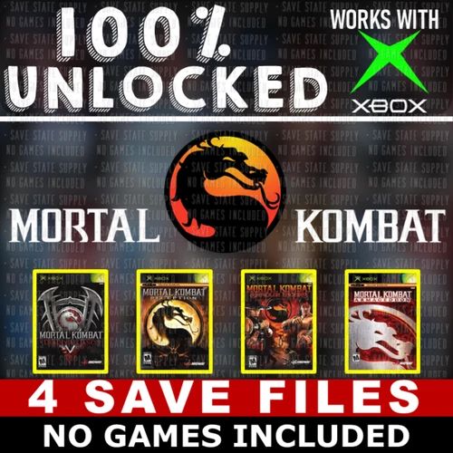 Mortal Kombat Deadly Alliance Deception Shaolin Monks Armageddon Xbox USB Saves