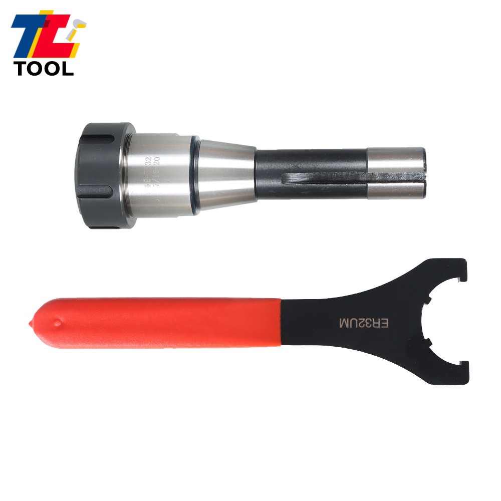 ER32 R8 7/16" Thread Collet Chuck Holder Fixed CNC Lathe+25-45 Spanner NEW