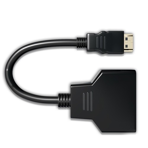 Stecker auf 2 UHD Splitter Adapter 2.0 Konverter Video Zubehör 18Gps ABS Kunsts - Afbeelding 4 van 6