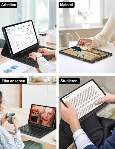 FOGARI Tastatur Hülle 14.6'', Schwarz für Samsung Galaxy Tab S10 Ultra/S9 Ultra - Bild 6 von 7