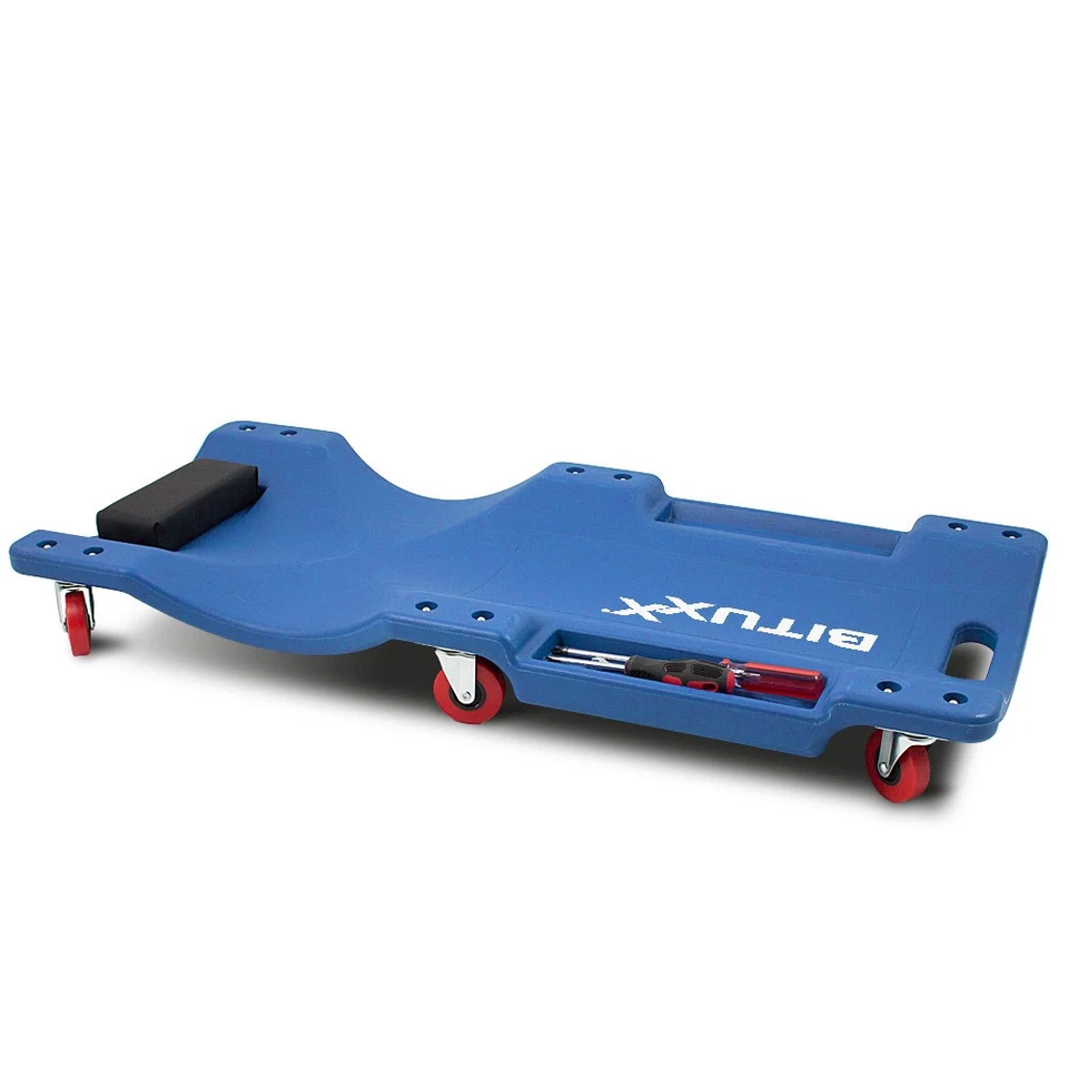 Werkstattrollbrett Montageliege Werkstattliege Rollbrett mit Ablage BITUXX - Bild 2 von 4