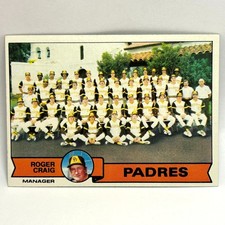1979 Topps - Team Checklist SD Padres #479 Ft. Rookie Ozzie Smith Unmarked EX