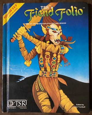 ADVANCED DUNGEONS & DRAGONS Fiend Folio - 1981 TSR 1st Edition - TOP COPY